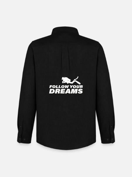 Follow Your Dreams - Men's Oxford Shirt by Stanley/Stella - black