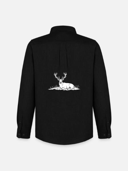 Deer - Men's Oxford Shirt by Stanley/Stella - black