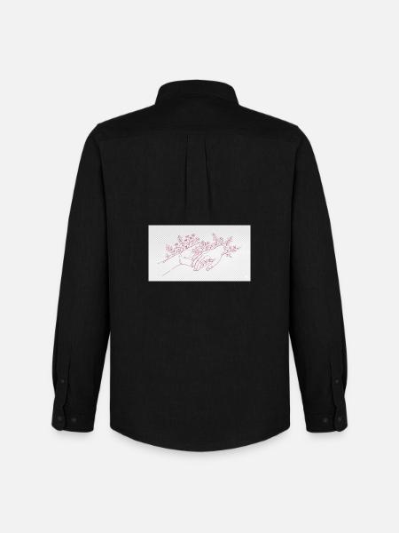 Hand of the Protector - Men's Oxford Shirt by Stanley/Stella - black