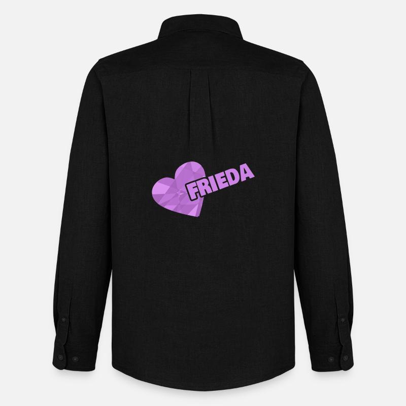 Frieda als Krone - Männer Oxford Hemd von Stanley/Stella - Schwarz