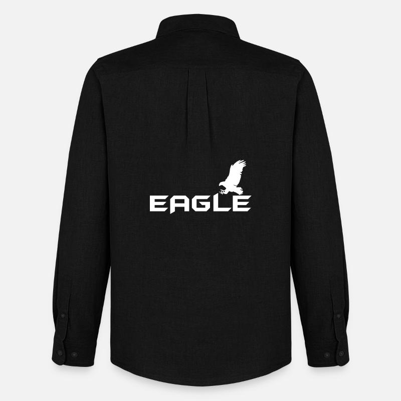 Eagle - Adler - Männer Oxford Hemd von Stanley/Stella - Schwarz