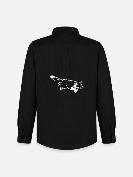 Border Collie "Black Edition" - Men's Oxford Shirt by Stanley/Stella - black