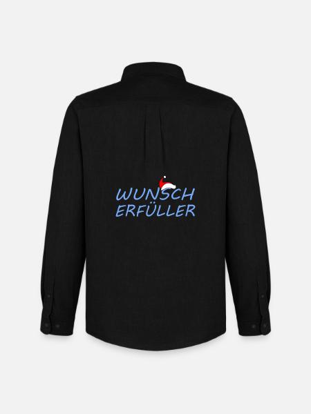 WUNSCHERFÜLLER - Männer Oxford Hemd von Stanley/Stella - Schwarz