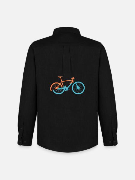 Conception dynamique du vélo - Chemise Oxford homme Stanley/Stella - noir