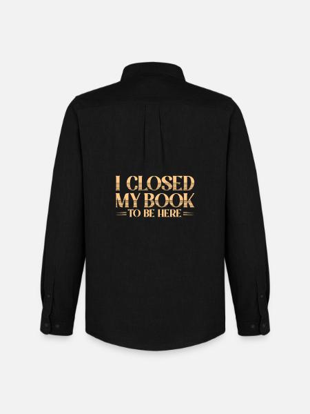 Book left to be here - Men's Oxford Shirt by Stanley/Stella - black