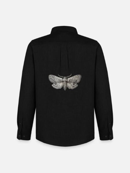 Millésime des papillons de nuit - Chemise Oxford homme Stanley/Stella - noir