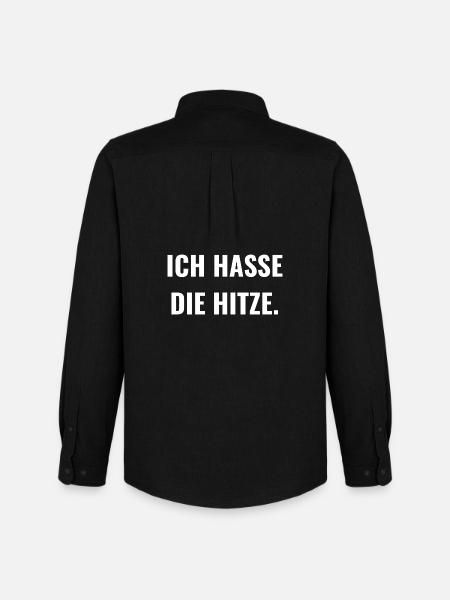 Ich hasse die Hitze. - Männer Oxford Hemd von Stanley/Stella - Schwarz
