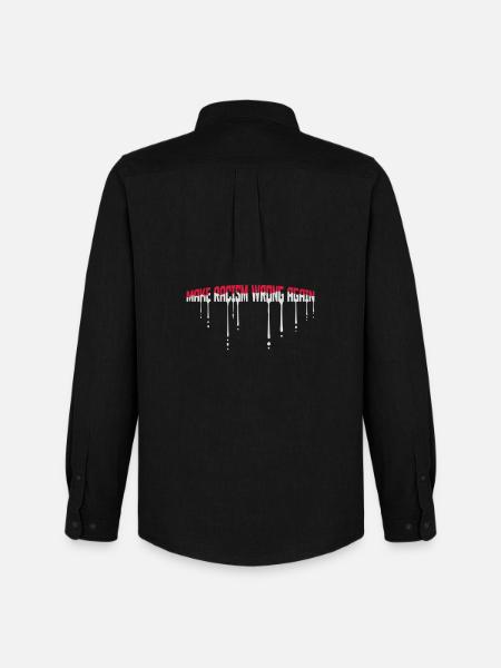 make racism wrong again - Men's Oxford Shirt by Stanley/Stella - black