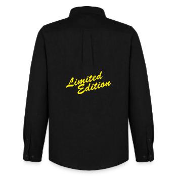 Limited Edition - Men's Oxford Shirt by Stanley/Stella - black - Back - AI Model Male 185 dark (185cm)