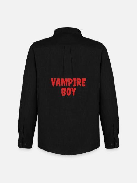 Vampyr Dreng Teenager T-Shirt Design - Oxfordskjorte herre Stanley/Stella - sort