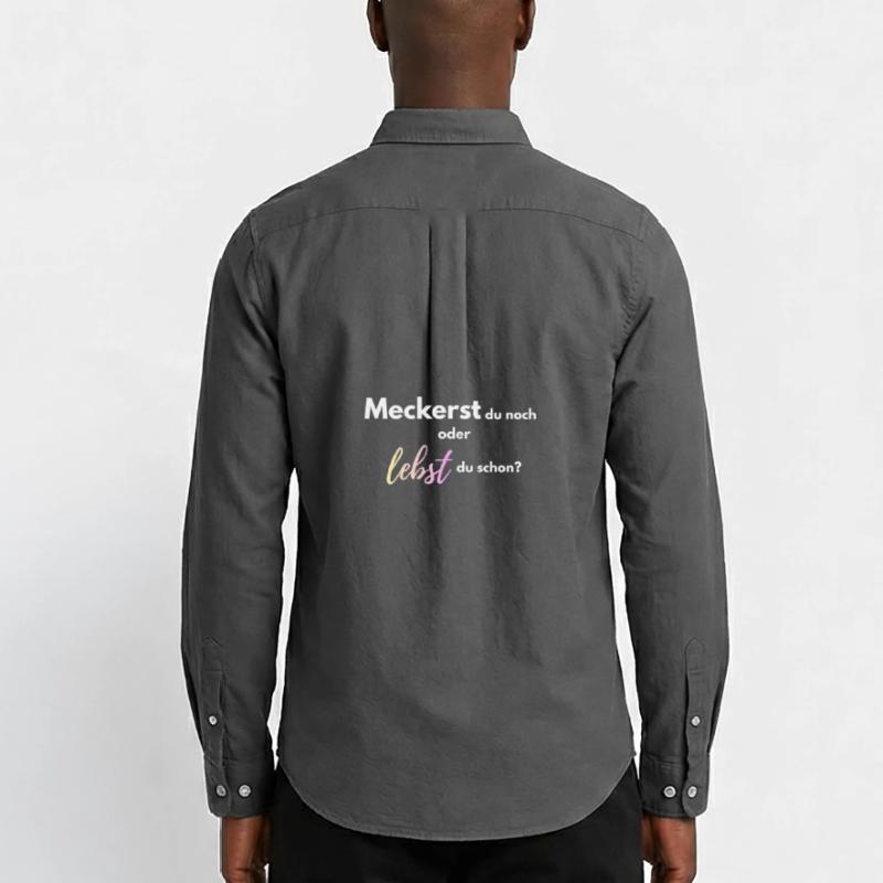 Meckerst_du_noch_oder_lebst_du_schon_-4- Männer Oxford Hemd von Stanley/Stella