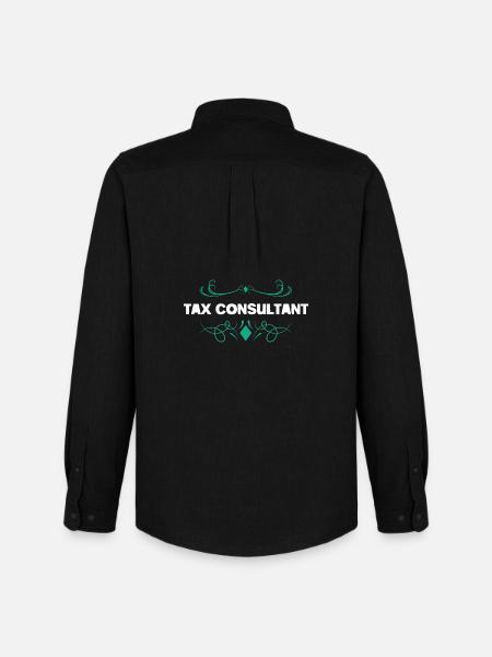 Tax Advisor Ornament Design - Men's Oxford Shirt by Stanley/Stella - black