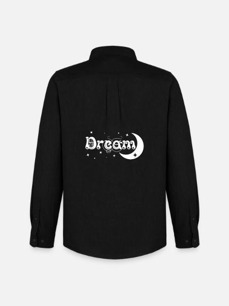 Dream / Traum - Männer Oxford Hemd von Stanley/Stella - Schwarz