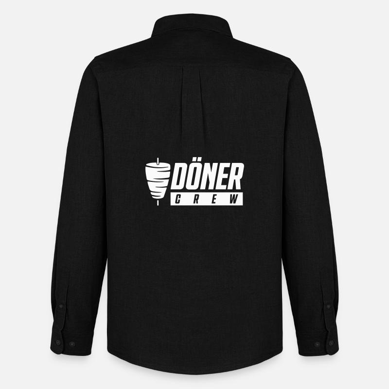 Döner Crew - Männer Oxford Hemd von Stanley/Stella - Schwarz