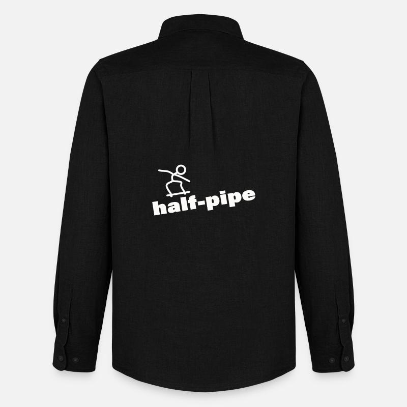 HALF PIPE - Männer Oxford Hemd von Stanley/Stella - Schwarz