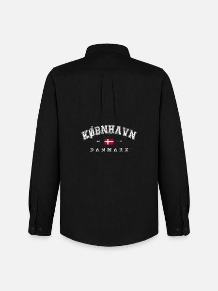 Copenhagen Denmark - Men's Oxford Shirt by Stanley/Stella - black