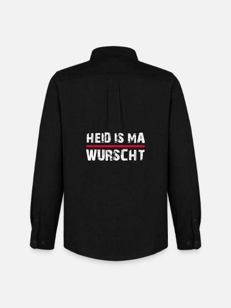 Heid is ma wurscht - Männer Oxford Hemd von Stanley/Stella - Schwarz