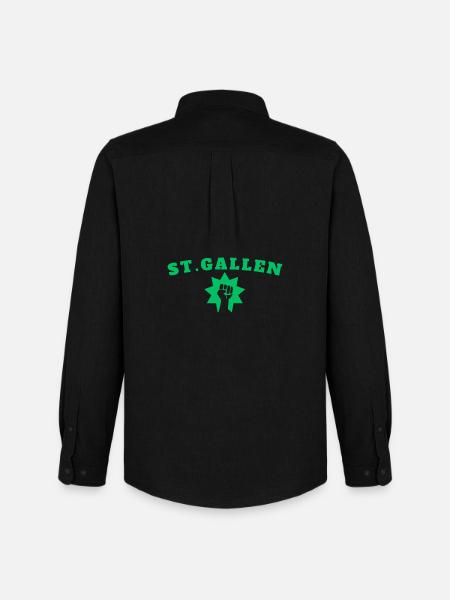 Saint-Gall - Chemise Oxford homme Stanley/Stella - noir