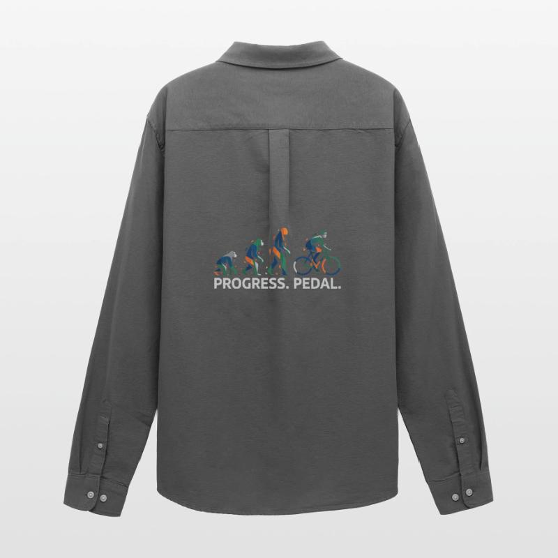 Progress Pedal Evolution Men's Oxford Shirt by Stanley/Stella