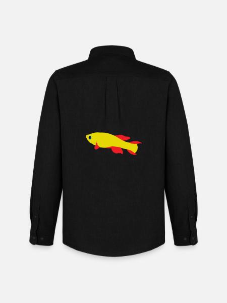 Killifish Red and Yellow - Men's Oxford Shirt by Stanley/Stella - black