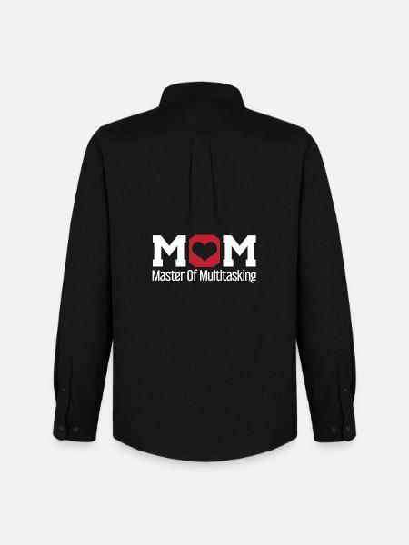 Mom Master of Multitasking Design - Men's Oxford Shirt by Stanley/Stella - black