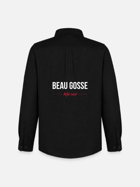 Beau gosse déja casé - Chemise Oxford homme Stanley/Stella - noir