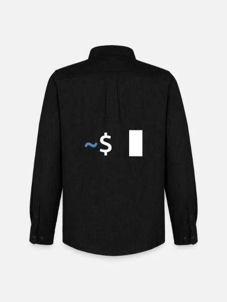Linux Shell Command - Men's Oxford Shirt by Stanley/Stella - black