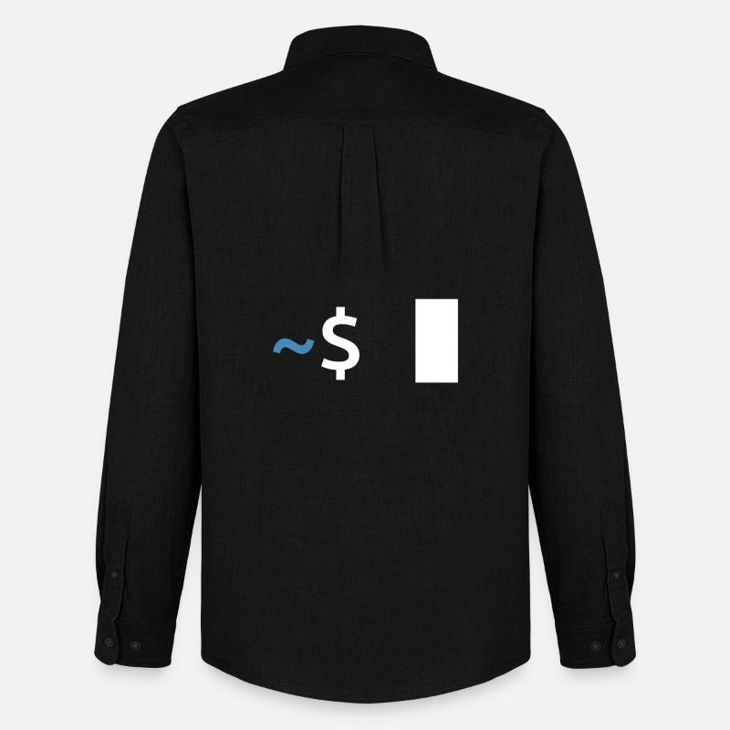 Commande Linux Shell - Chemise Oxford homme Stanley/Stella - noir