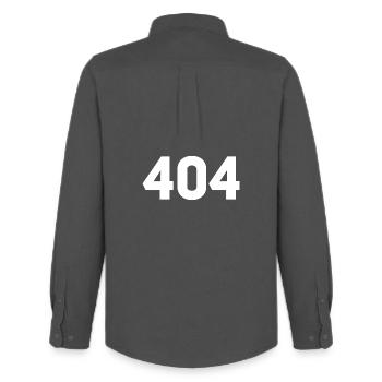 404 not found - Men's Oxford Shirt by Stanley/Stella - anthracite - Back - AI Model Male 185 dark (185cm)