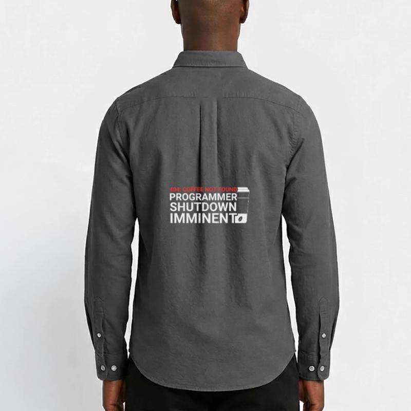 Programmers generate code from coffee Men's Oxford Shirt by Stanley/Stella