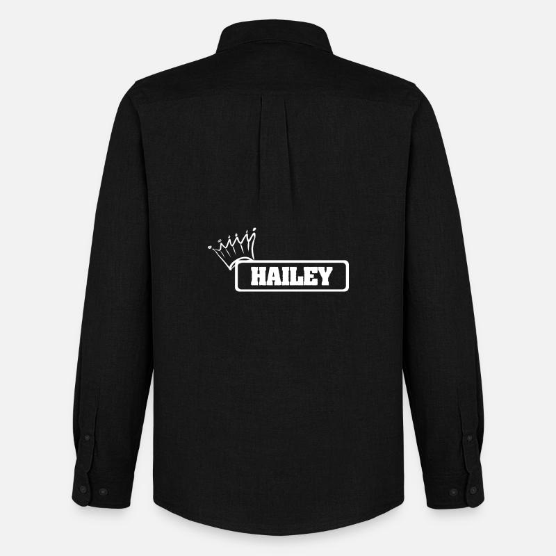 Kroenchen Hailey - Männer Oxford Hemd von Stanley/Stella - Schwarz