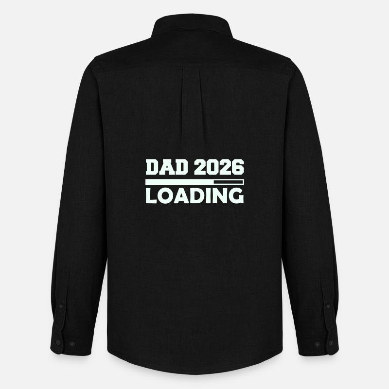 Papa 2026 lädt - Männer Oxford Hemd von Stanley/Stella - Schwarz