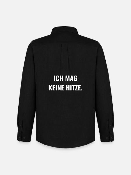 Ich mag keine Hitze. - Männer Oxford Hemd von Stanley/Stella - Schwarz