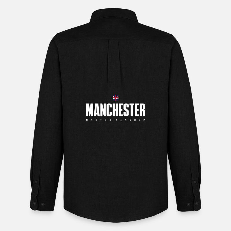 Manchester - Männer Oxford Hemd von Stanley/Stella - Schwarz