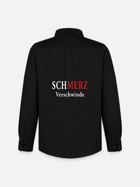 SCHMERZ VERSCHWINDE - Männer Oxford Hemd von Stanley/Stella - Schwarz