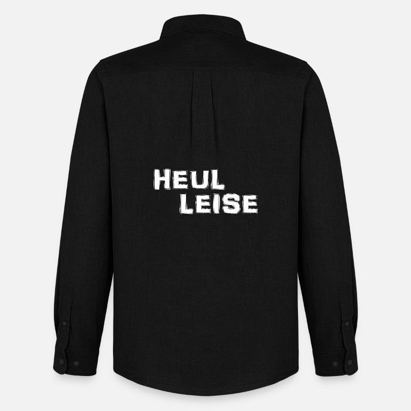 Heul Leise - Männer Oxford Hemd von Stanley/Stella - Schwarz