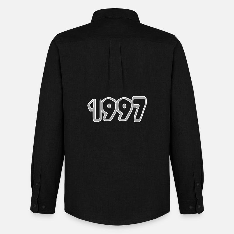 1997 - Männer Oxford Hemd von Stanley/Stella - Schwarz