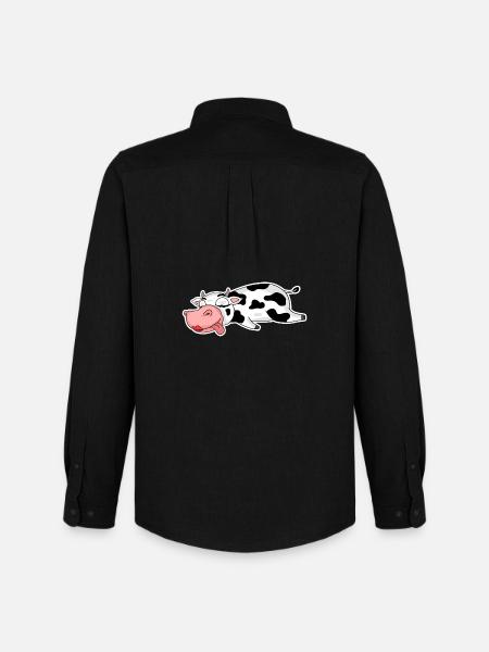 Fille de dame de vache - Chemise Oxford homme Stanley/Stella - noir