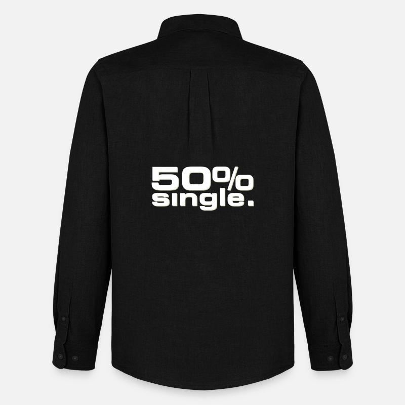 50 % Single - Männer Oxford Hemd von Stanley/Stella - Schwarz