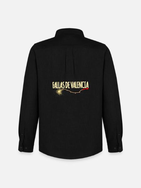 Fallas de Valencia Traca - Chemise Oxford homme Stanley/Stella - noir