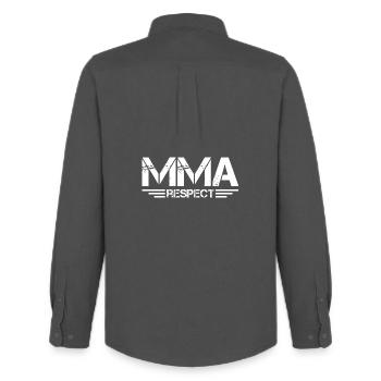 MMA Respect Martial Arts Fighter Icon Logo Équipe - Chemise Oxford homme Stanley/Stella - charbon - Dos - AI Model Male 185 dark (185cm)
