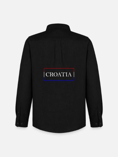 Croatia Design Kroatien - Men's Oxford Shirt by Stanley/Stella - black