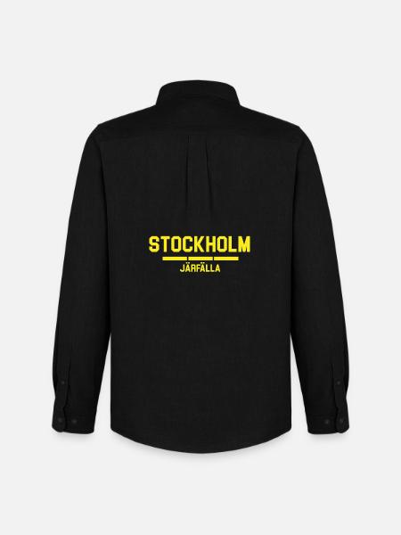 Stockholm Järfälla Flag Design - Men's Oxford Shirt by Stanley/Stella - black
