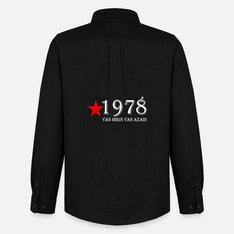 Kurdistan Curdi 1978 Van Mirin Van Azadi Design - Stanley/Stella Camicia Oxford uomo - nero