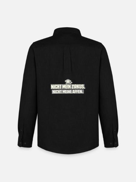 Pas mon cirque, pas mes singes - Chemise Oxford homme Stanley/Stella - noir