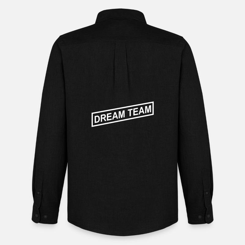Dream Team - Männer Oxford Hemd von Stanley/Stella - Schwarz