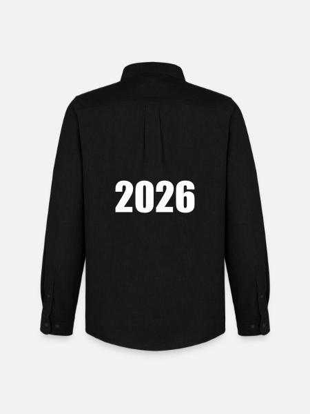 2026 - Chemise Oxford homme Stanley/Stella - noir