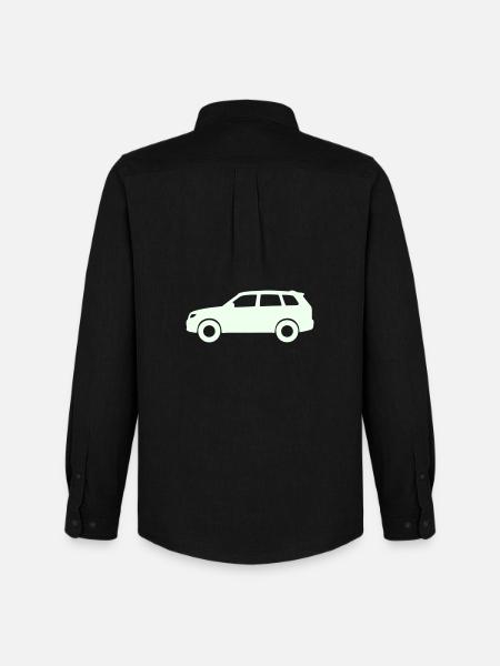 Silhouette de voiture pastel - Chemise Oxford homme Stanley/Stella - noir