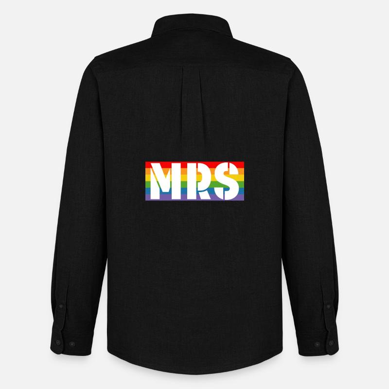 Rainbow shirt MRS - Männer Oxford Hemd von Stanley/Stella - Schwarz