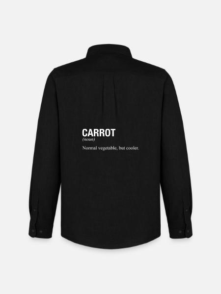 CAROTTE - Chemise Oxford homme Stanley/Stella - noir